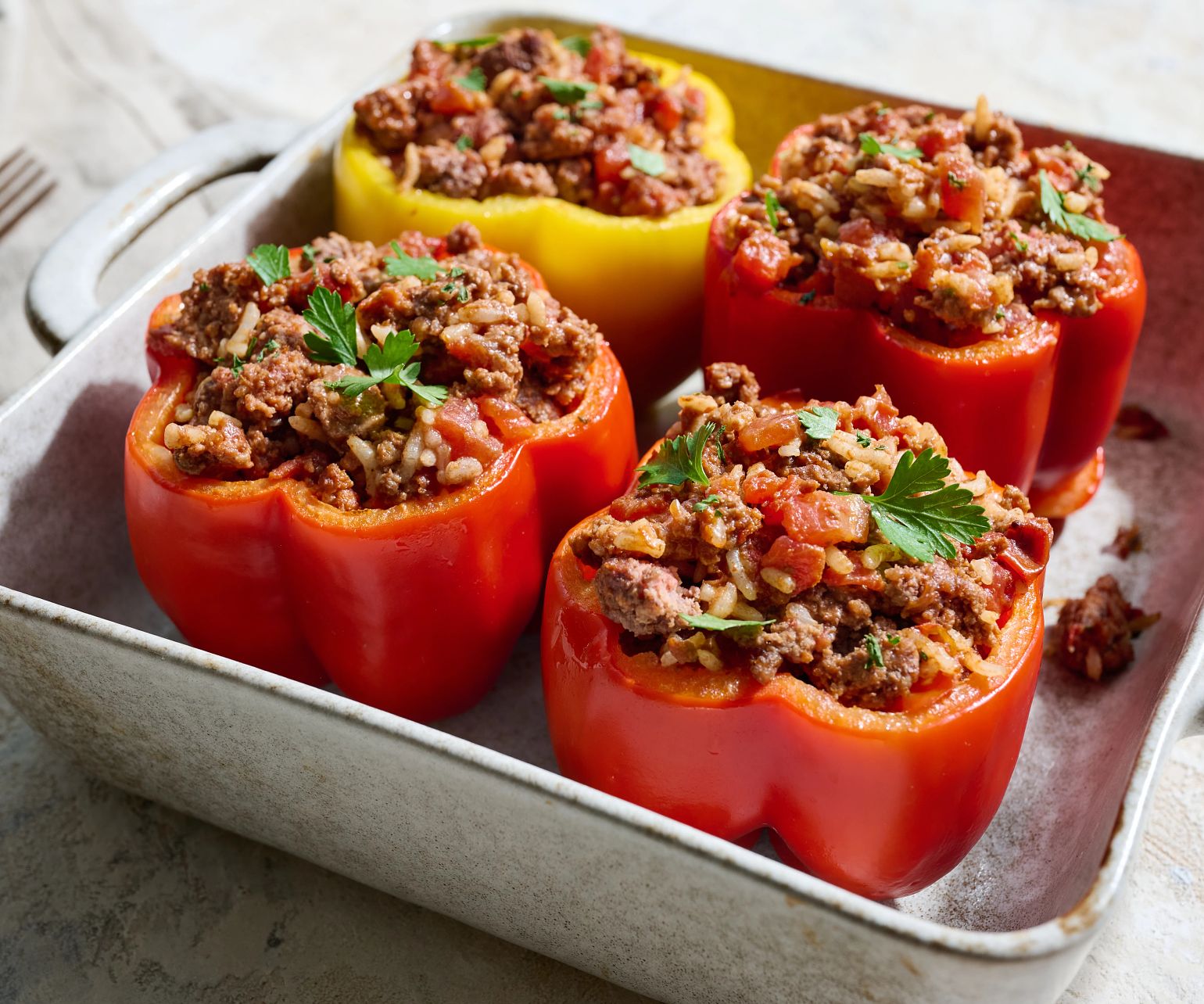 Classic Beef-Stuffed Peppers